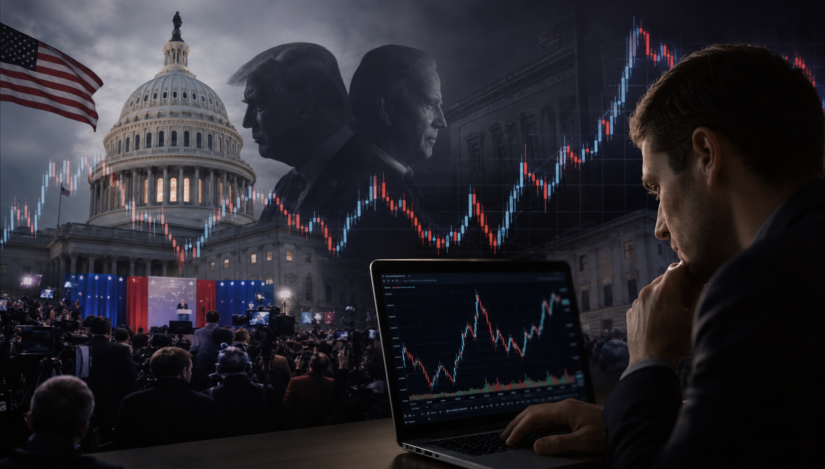 Political betting Polymarket - how prices form and what drives volatility