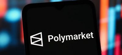 Smartphone displaying the Polymarket prediction market app