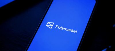 Smartphone displaying the Polymarket prediction market app